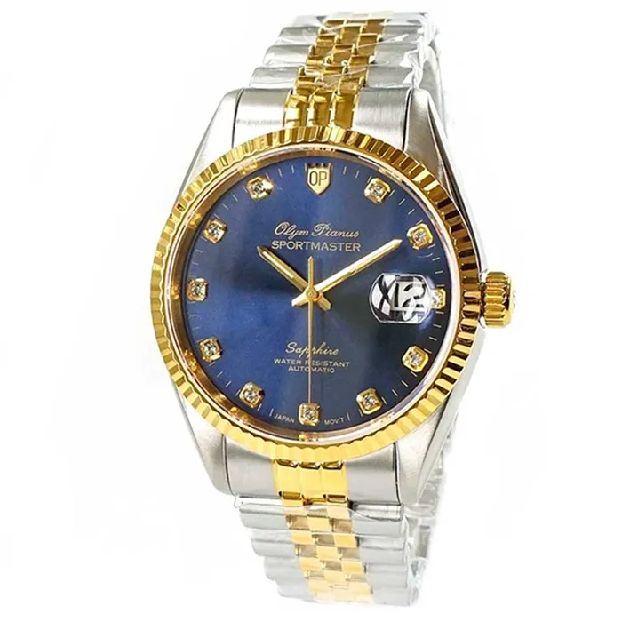 Đồng Hồ Nam Olym Pianus OP89322AGSK-X Màu Vàng Xanh