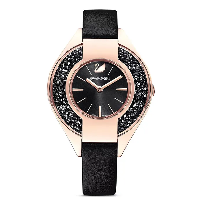 Đồng Hồ Nữ Swarovski Crystalline Sporty 5547632 Watch Màu Đen