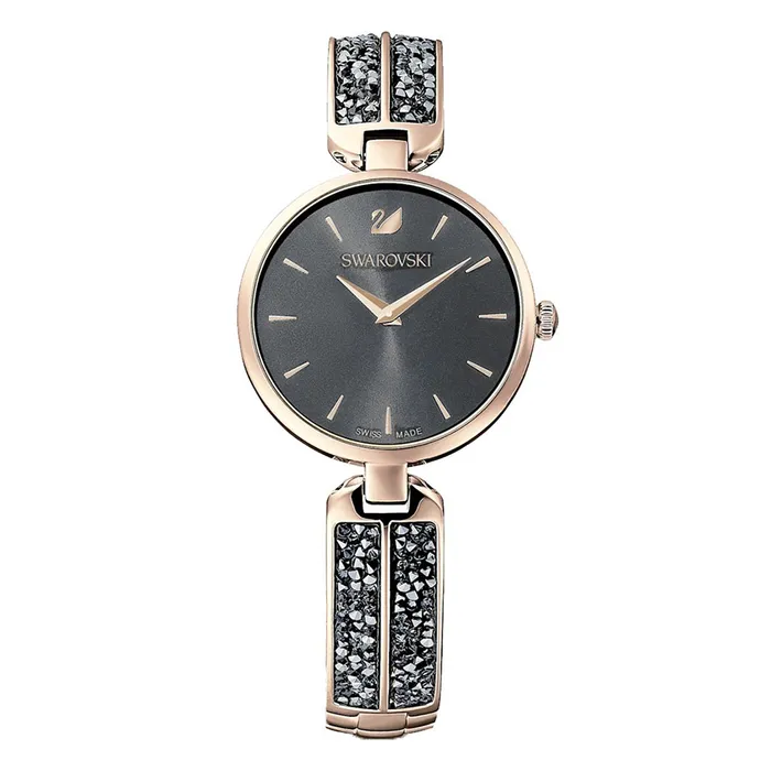 Đồng Hồ Nữ Swarovski Dream Rock Watch 5519315 30mm Màu Đen