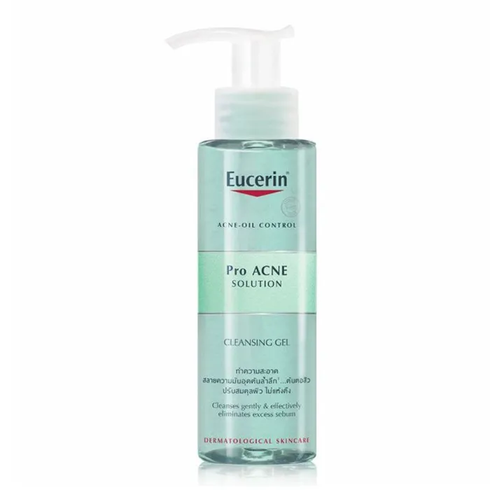 Gel Rửa Mặt Cho Da Dầu Mụn Eucerin Cleansing Gel Pro Acne Solution 200ml