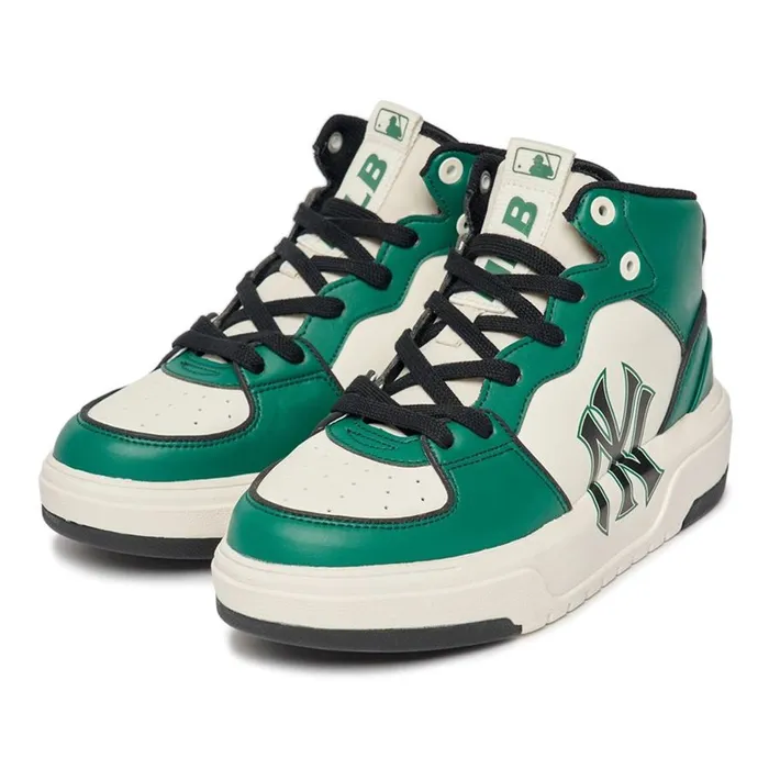 Giày Thể Thao MLB Chunky-Liner High New York Yankees D.Green 3ASXCB12N-50GND Màu Xanh Green Size 240