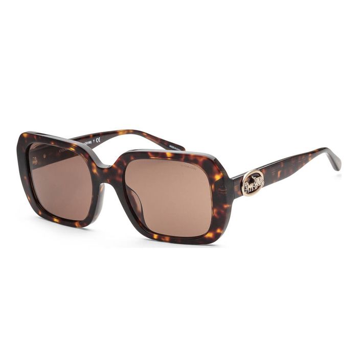 Kính Mát Nữ Coach Women Dark Tortoise Sunglasses HC8329U-512073 53 Màu Nâu