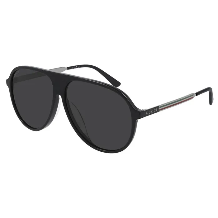 Kính Mát Nam Gucci Grey Aviator Sunglasses GG0829SA 001 61 Màu Xám Đen