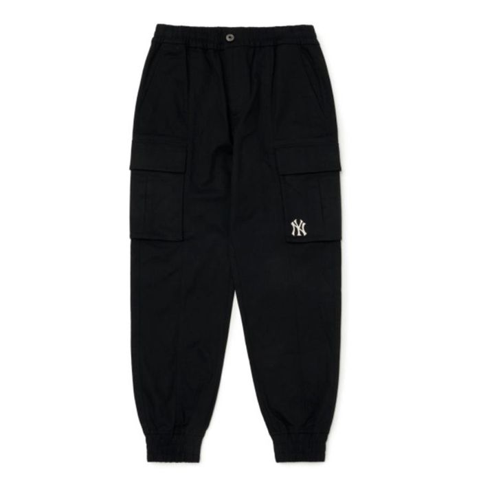 Quần Jogger MLB Basic Medium Logo Cotton Cargo Pants 3FWPB0324-50BKS Màu Đen Size M