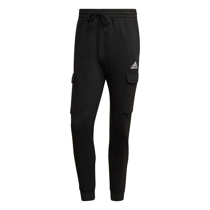 Quần Thể Thao Adidas Essentials Fleece Regular Tapered Cargo Joggers Màu Đen