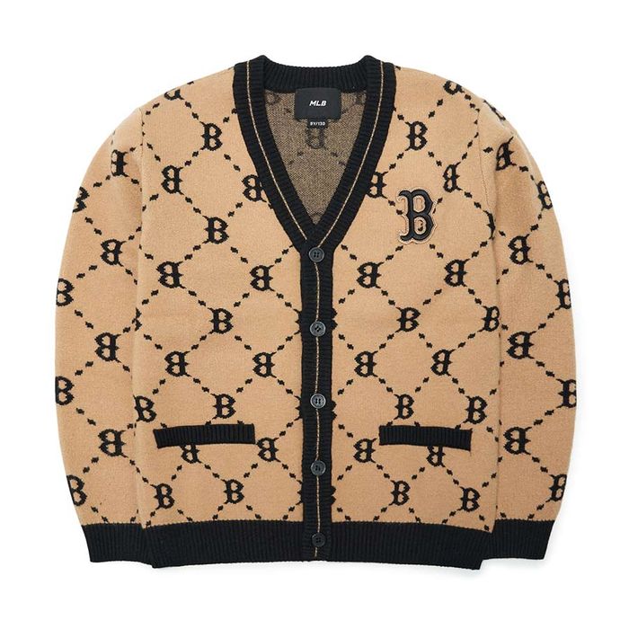 Áo Cardigan Trẻ Em MLB Monogram Boston Red Sox 7AKCM0124-43BGS Màu Nâu