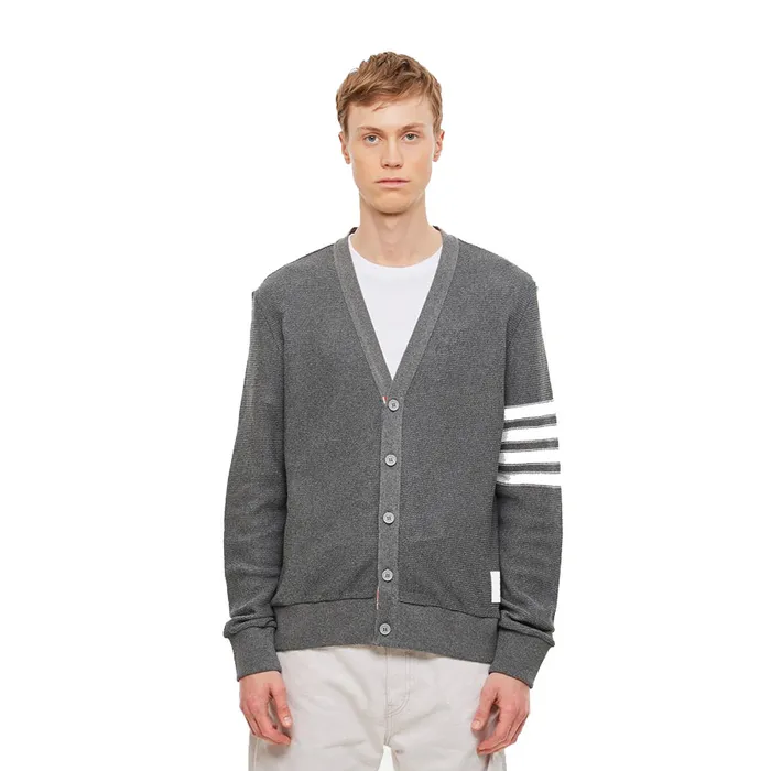 Áo Cardigan Thom Browne Mens Sweatshirts Màu Xám