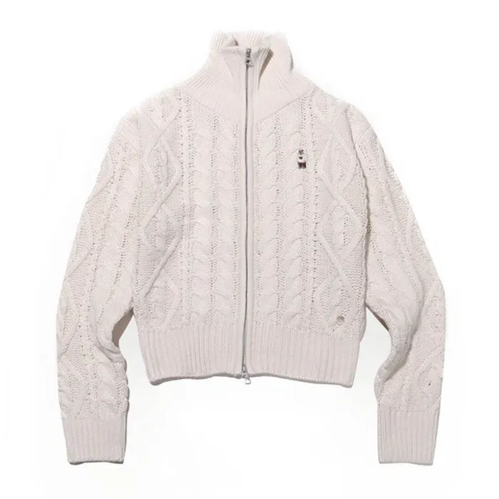 Áo Len WHOAU Có Khóa Kéo Steve Kara / WHCKC4V22F Màu Trắng Size M