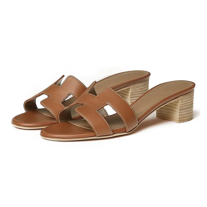 Dép Hermès Oasis Sandal H071002ZV03350 Màu Nâu Size 36