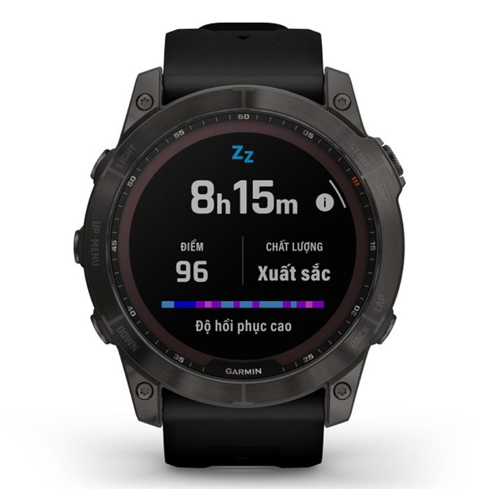 Đồng Hồ Thông Minh Garmin Fenix 7X Solar Titanium Màu Xám Đen