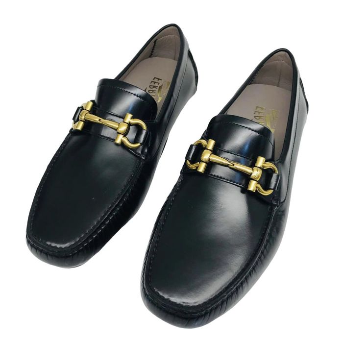 Giày Lười Salvatore Ferragamo Loafers Black Màu Đen Size 41