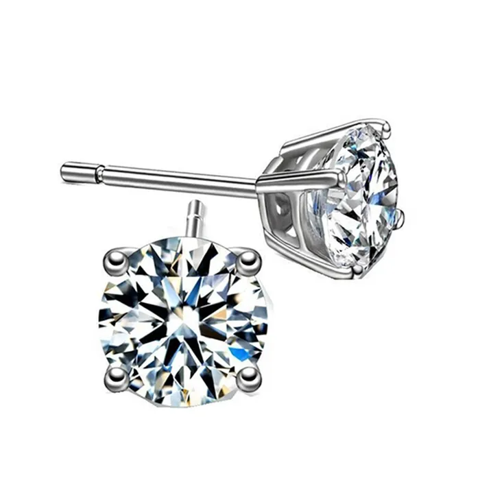 Khuyên Tai Nữ LiLi Jewelry Đính Đá Cubic Zirconia LiLi_762959 Màu Trắng 7mm