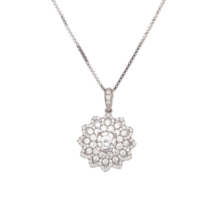 Dây Chuyền Sherlyn Diamond MS204#2(3) Đính Kim Cương Màu Trắng