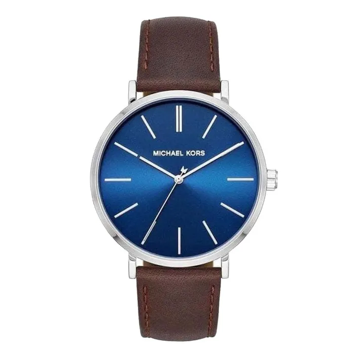 Đồng Hồ Nam Michael Kors MK  Auden Three-Hand Silver-Tone Alloy Watch MK7146 Màu Nâu Xanh