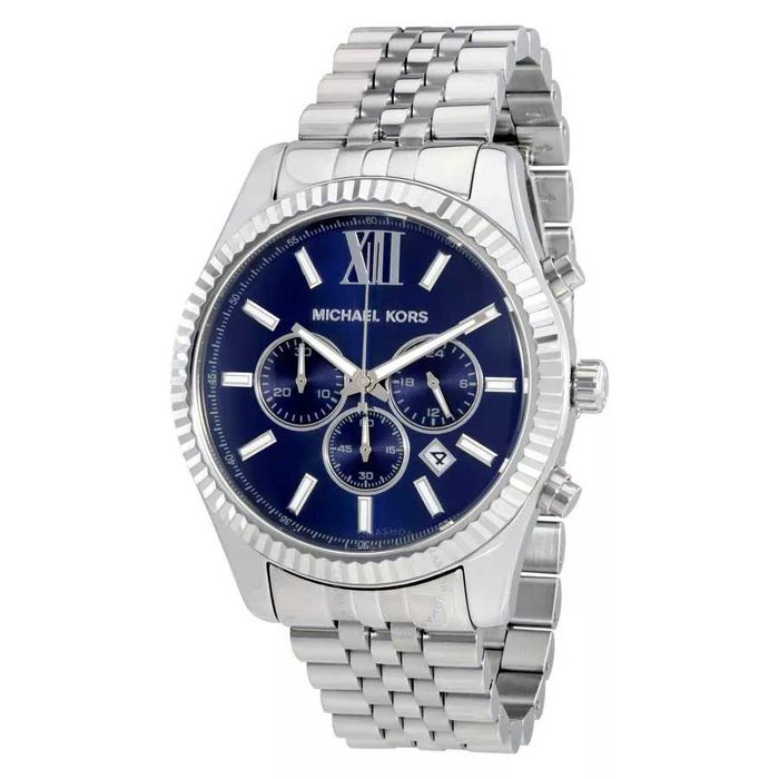 Đồng Hồ Nam Michael Kors MK8280 45mm Màu Xanh Bạc