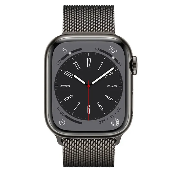 Đồng Hồ Thông Minh Apple Watch S8 LTE 41mm Dây Thép Màu Đen