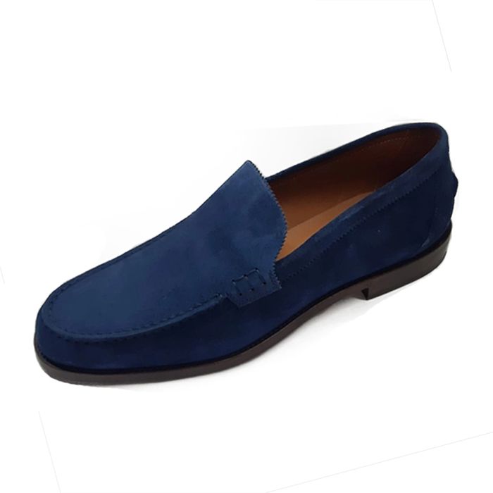 Giày Lười Nam Germano Bellesi Da Lộn 1115 - 03 Màu Xanh Dương Size 38