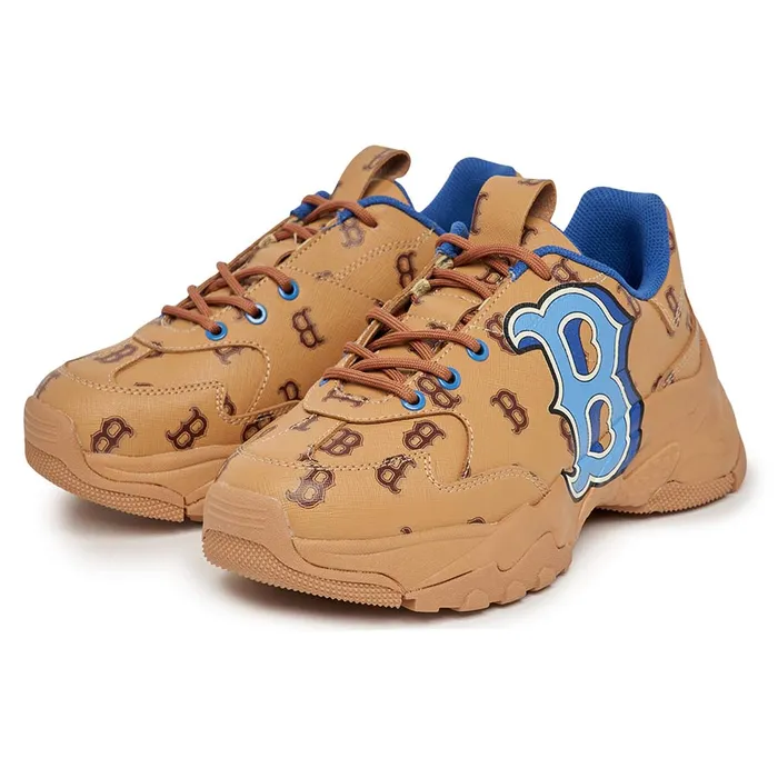 Giày Thể Thao MLB Big Ball Chunky Monotive Boston Red Sox 3ASHMNP3N-43BRN Màu Nâu Size 230