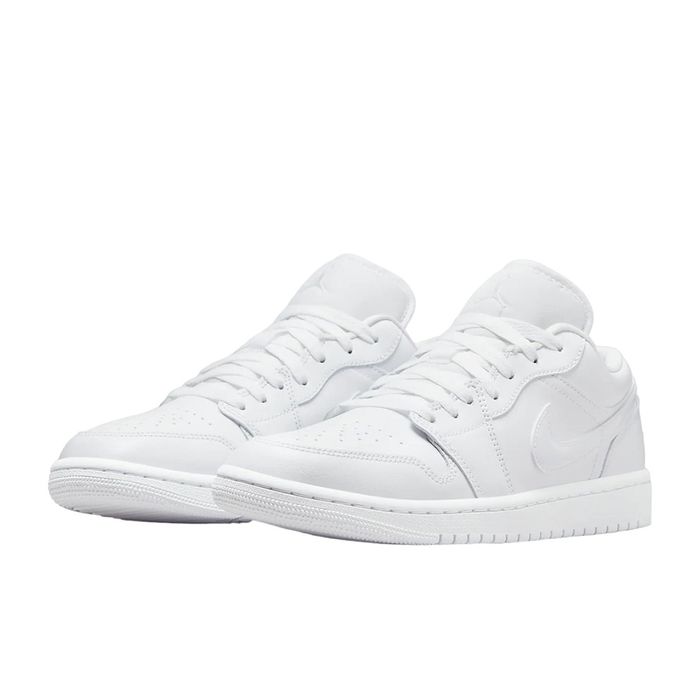 Giày Thể Thao Nike Air Jordan 1 Low Triple White 2022 DV0990-111 Màu Trắng Size 40.5