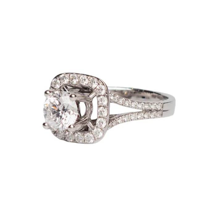 Nhẫn Mặt Kim Cương Sherlyn Diamond GIA 6381737043 Màu Trắng