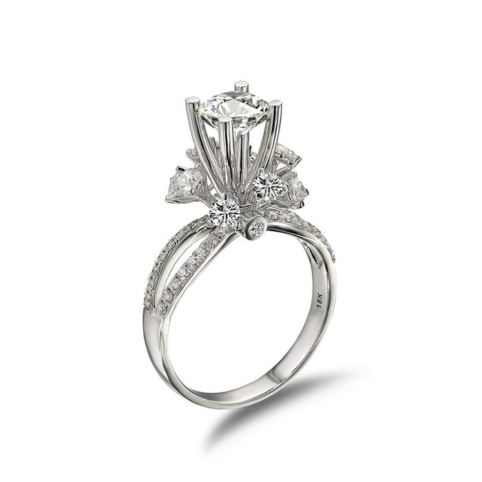 Nhẫn Sherlyn Diamond RS3815 Vàng Trắng 18k Đính Kim Cương Màu Trắng