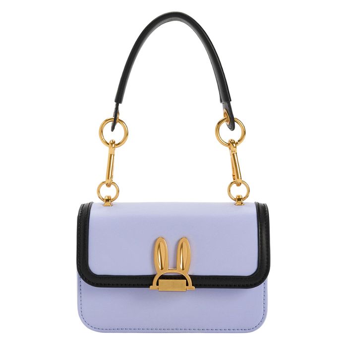 Túi Đeo Vai Nữ Charles & Keith CNK Judy Hopps Metallic Accent Bag Lilac CK2-50782059 Màu Tím