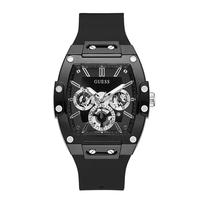 Đồng Hồ Nam Guess Black Case Black Silicone Watch GW0203G3 Màu Đen 