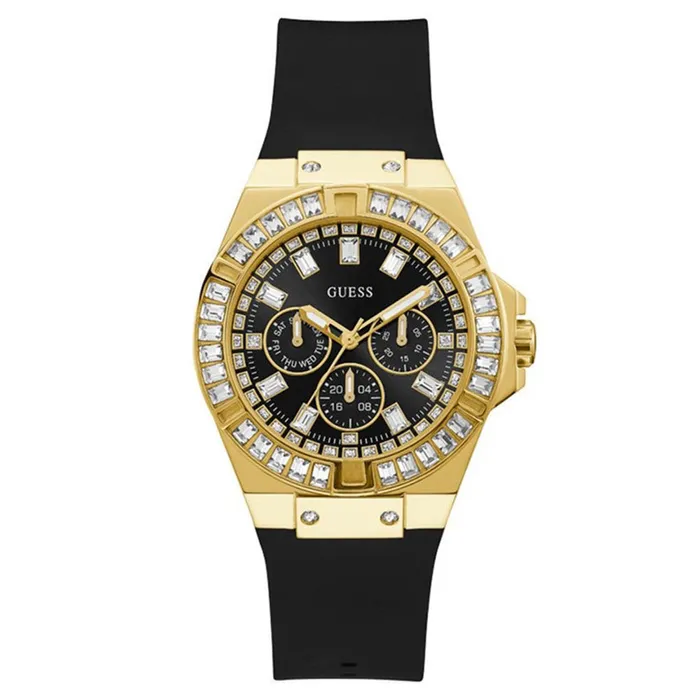 Đồng Hồ Nữ Guess Venus GW0118L1 Watch Màu Đen Vàng