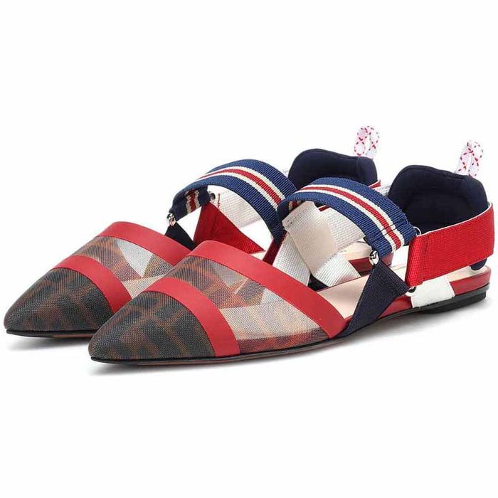 Giày Búp Bê Fendi Colibrì Ballet Flats Phối Màu