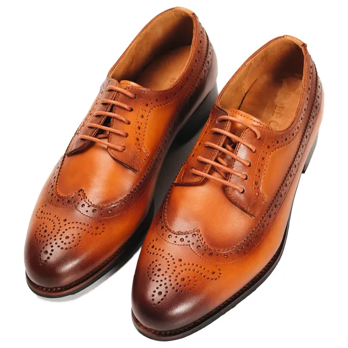 Giày Tây Be Classy Classic Brogues Derby - DB18 Màu Nâu Vàng