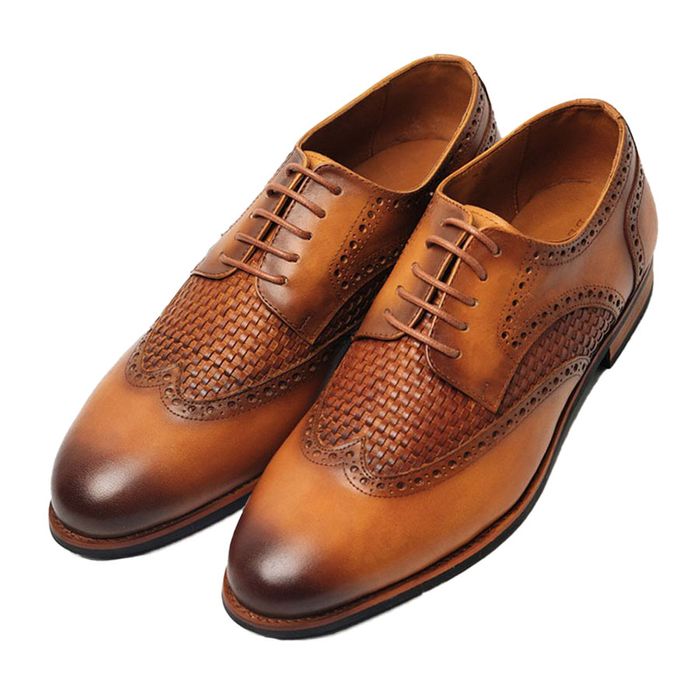 Giày Tây Be Classy Classic Brogues Derby - Limited Edition - DB19 Màu Nâu Vàng