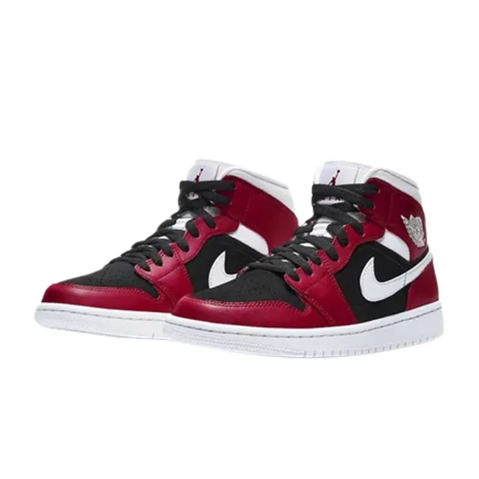 Giày Thể Thao Nike Air Jordan 1 Mid Gym Red Black Màu Đỏ Size 40