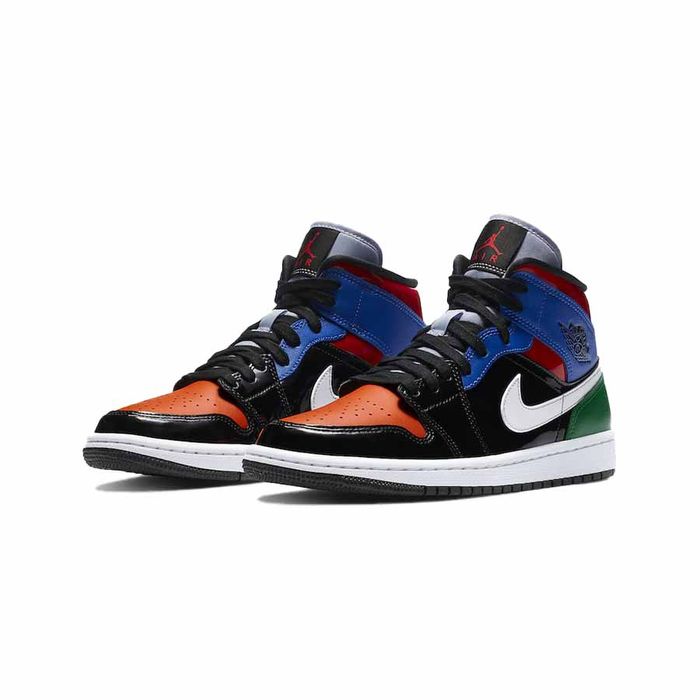 Giày Thể Thao Nike Jordan 1 Mid Multi Patent Phối Màu