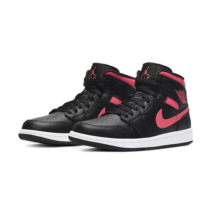 Giày Thể Thao Nike Wmns Air Jordan 1 Mid Siren Red BQ6472-004 Màu Đen Size 41