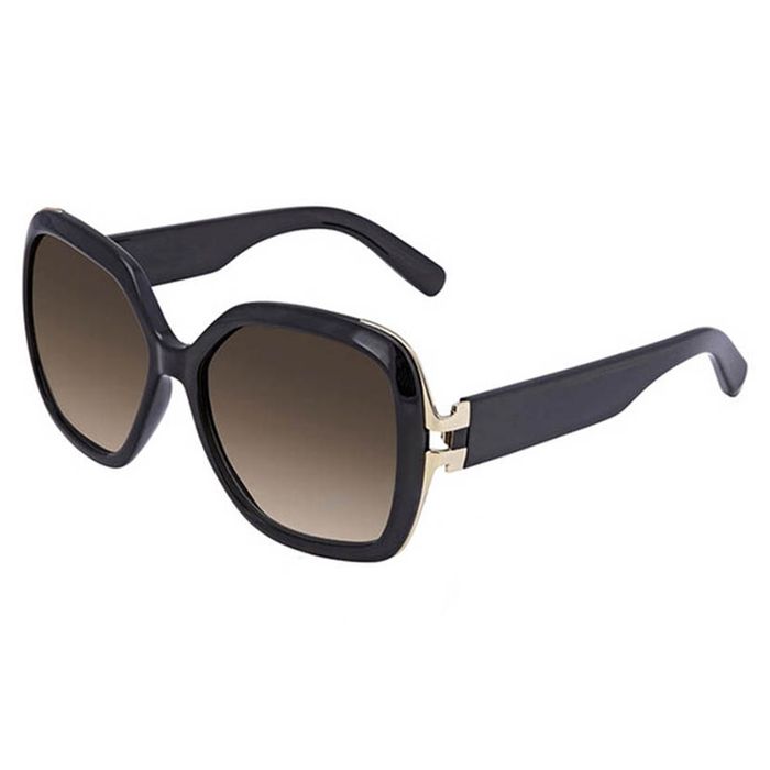 Kính Mát Salvatore Ferragamo Brown Gradient Square Sunglasses SF781S 001 56 Màu Đen