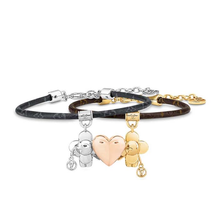 Set Vòng Đeo Tay Louis Vuitton LV M8083Z Vivienne Amour Bracelet Phối Màu