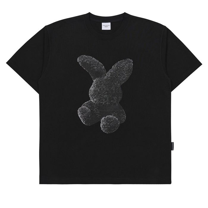 Áo Phông Acmé De La Vie ADLV Fuzzy Rabbit Short Sleeve T-Shirt Black Màu Đen Size 1