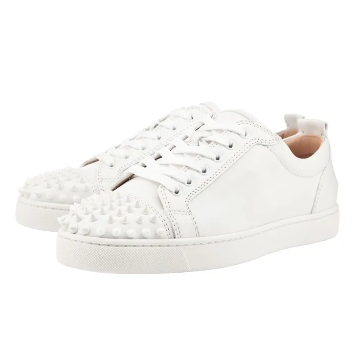 Giày Sneakers Christian Louboutin Louis Junior Spikes 1130573 3047 Màu Trắng Size 40