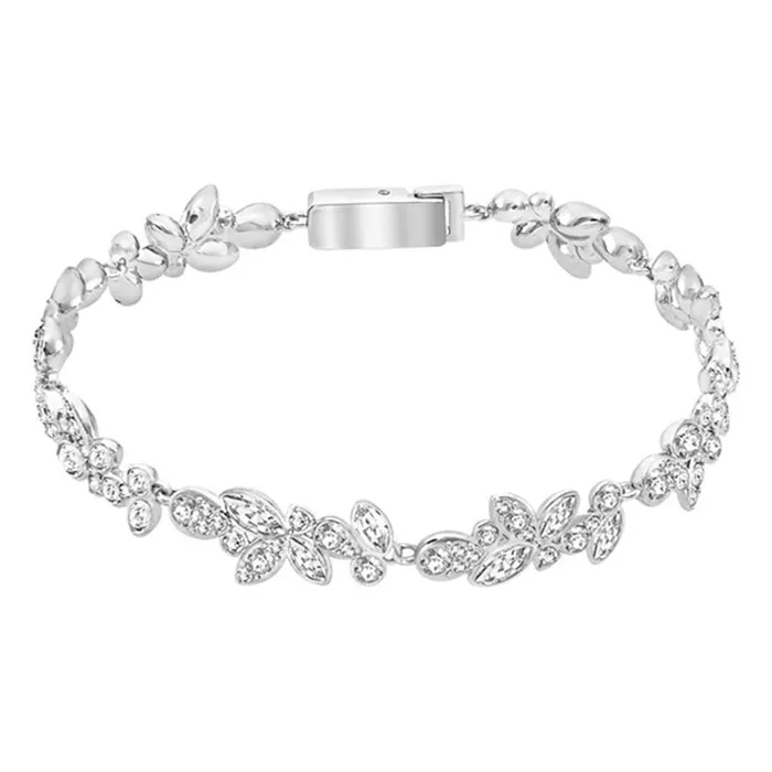 Vòng Đeo Tay Swarovski  Diapason Bracelet White, Rhodium Plating Màu Bạc Size M