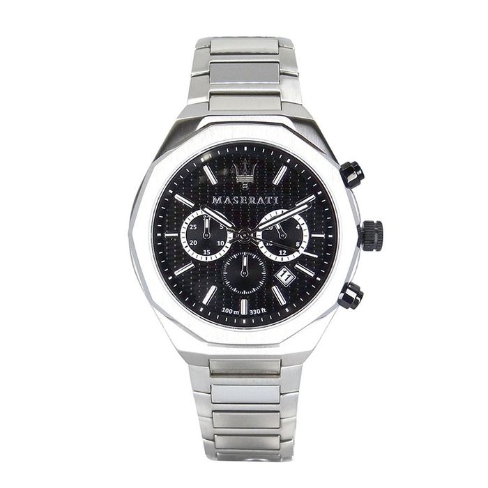 Đồng Hồ Nam Maserati Men's Stile Silver Stainless-Steel Quartz Dress Watch R8873642004 Màu Bạc