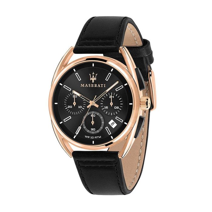 Đồng Hồ Nam Maserati Trimarano Chronograph Black Dial Mens R8871632002 Màu Đen