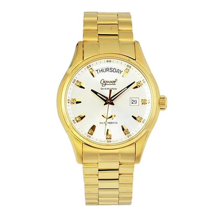 Đồng Hồ Nam Ogival OG3357AJMK-T Cho Nam Màu Trắng Vàng