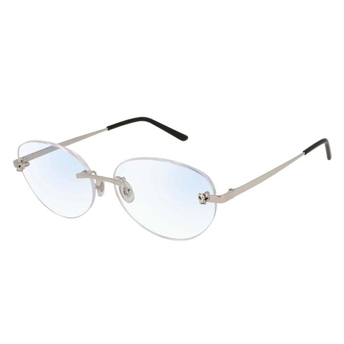 Kính Mắt Cận Cartier Panthère De CT0028O 001 Trong Suốt