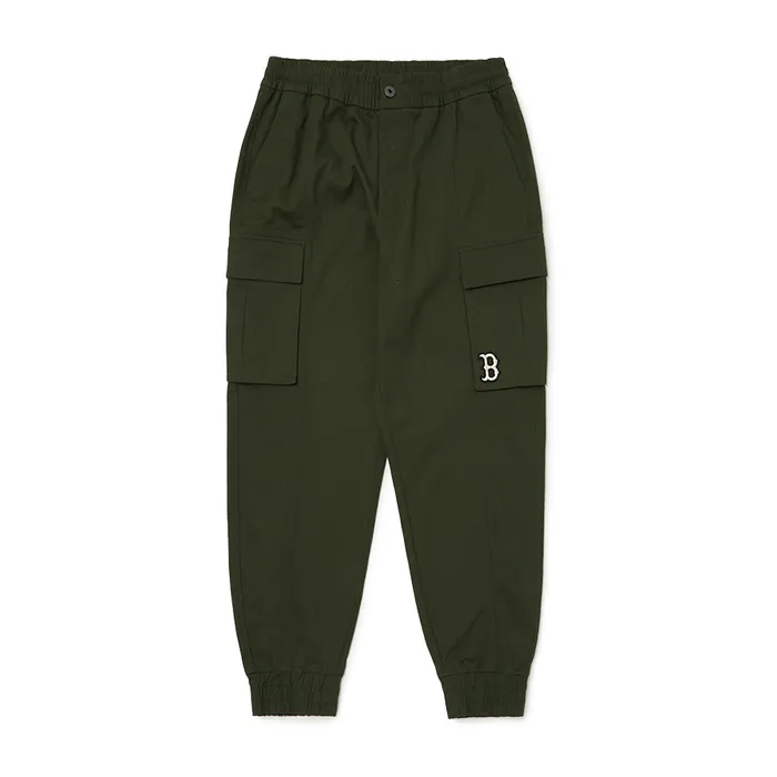 Quần Jogger MLB Cargo Cargo Logo 3LWPB0324-43KAD Màu Xanh Rêu Size S