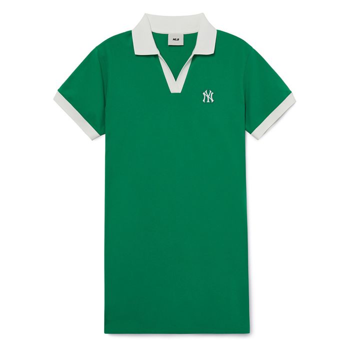 Váy Polo MLB One Piece New York Yankees 3FOPB0333-50GND Màu Xanh Green Size XS
