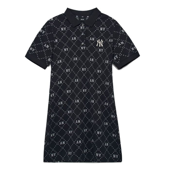 Váy Nữ MLB Short Monogram One Piece New York Yankees 3FOPM0533-50BKS Màu Đen Size XS
