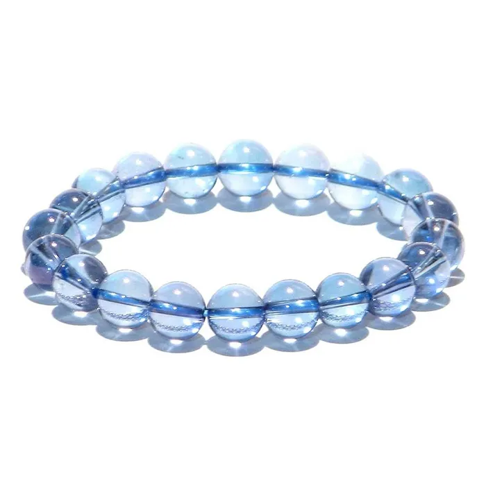 Vòng Đeo Tay LiLi Jewelry Đá Aquamarine 7A  LILI_498498 Màu Xanh Dương Kích Thước Đá 6mm