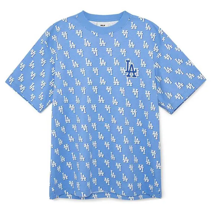 Áo Thun MLB Logo T-Shirts LA Dodgers 3ATSM1133-07CBL Màu Xanh Blue Size XS