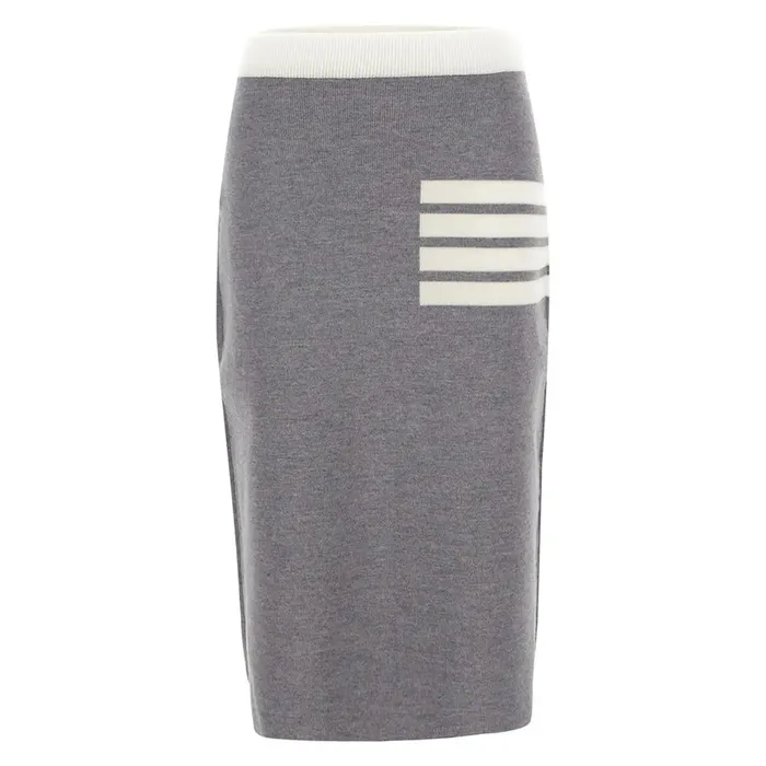 Chân Váy Thom Browne A-Line Skirt In Blue FKK092C Y1002 415 Màu Xám Size 40