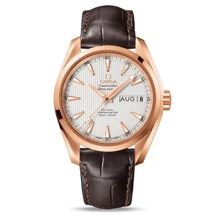 Đồng Hồ Nam Omega Aqua Terra 231.53.39.22.02.001 Co‑Axial 38.5mm Màu Nâu Vàng